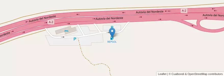 Mapa de ubicacion de REPSOL en Spagna, Castilla-La Mancha, Guadalajara, Alcolea Del Pinar.
