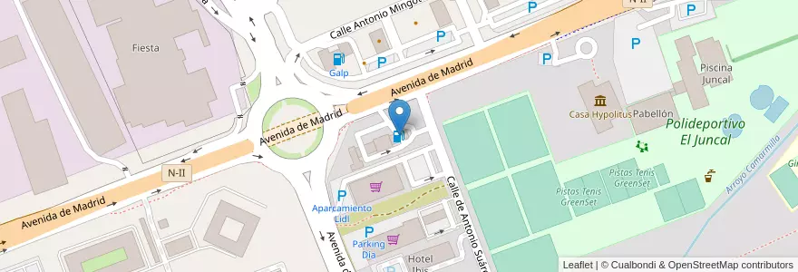 Mapa de ubicacion de Repsol en İspanya, Comunidad De Madrid, Comunidad De Madrid, Área Metropolitana De Madrid Y Corredor Del Henares, Alcalá De Henares.