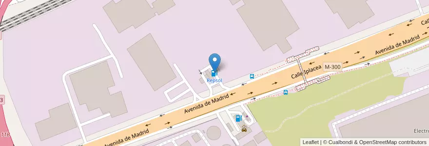 Mapa de ubicacion de Repsol en إسبانيا, منطقة مدريد, منطقة مدريد, Área Metropolitana De Madrid Y Corredor Del Henares, القلعة الحجارة.