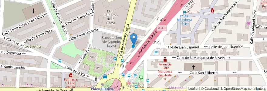 Mapa de ubicacion de REPSOL en Испания, Мадрид, Мадрид, Área Metropolitana De Madrid Y Corredor Del Henares, Мадрид.