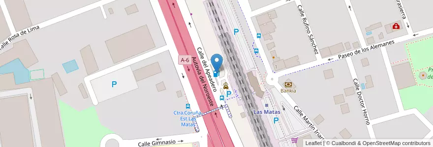 Mapa de ubicacion de REPSOL en إسبانيا, منطقة مدريد, منطقة مدريد, Área Metropolitana De Madrid Y Corredor Del Henares, Las Rozas De Madrid.