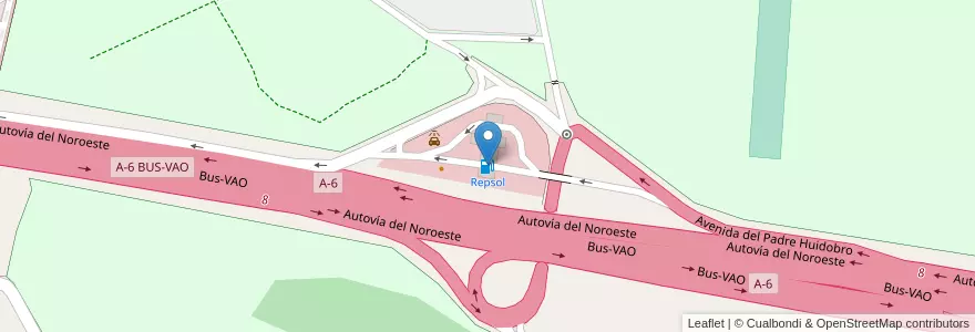 Mapa de ubicacion de Repsol en Spain, Community Of Madrid, Community Of Madrid, Área Metropolitana De Madrid Y Corredor Del Henares, Madrid.