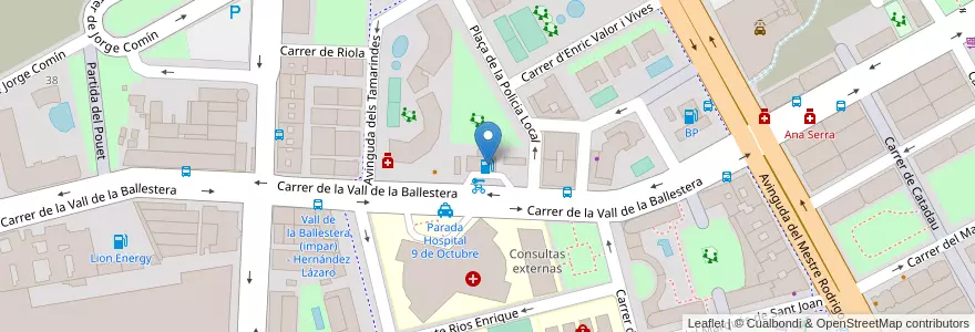 Mapa de ubicacion de REPSOL en Spanien, Valencianische Gemeinschaft, Valencia, Comarca De València, Valencia.