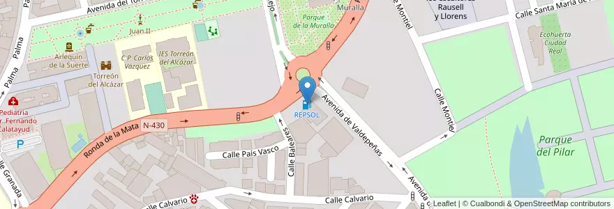 Mapa de ubicacion de REPSOL en Spanien, Kastilien-La Mancha, Ciudad Real, Campo De Calatrava, Ciudad Real.