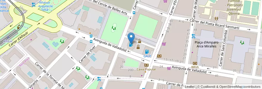 Mapa de ubicacion de Repsol en İspanya, Comunitat Valenciana, València / Valencia, Comarca De València, València.
