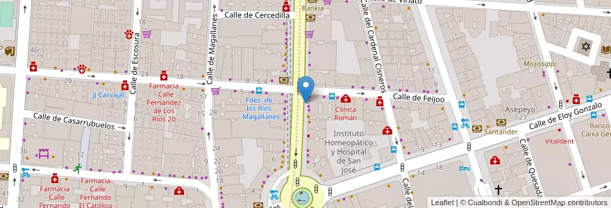 Mapa de ubicacion de Repsol en Испания, Мадрид, Мадрид, Área Metropolitana De Madrid Y Corredor Del Henares, Мадрид.