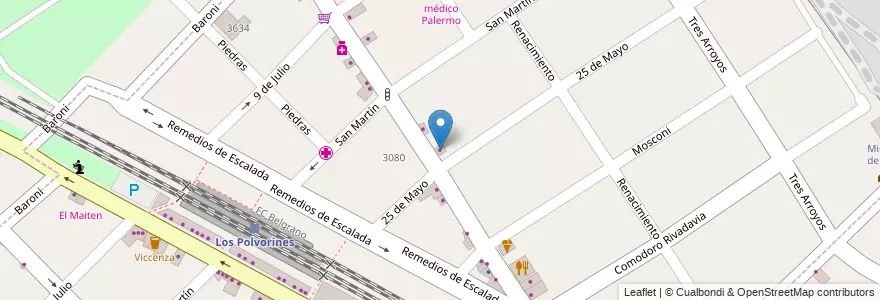 Mapa de ubicacion de Repuestos Adolfo en Arjantin, Buenos Aires, Partido De Malvinas Argentinas, Los Polvorines.