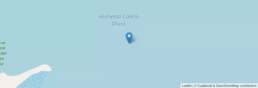Mapa de ubicacion de Reserva Natural Humedal Caleta Olivia en Argentina, Chile, Wilayah Santa Cruz, Humedal, Deseado, Caleta Olivia.