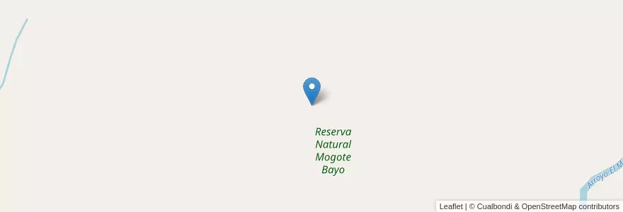 Mapa de ubicacion de Reserva Natural Mogote Bayo en アルゼンチン, サンルイス州, Junín, Municipio De Merlo.