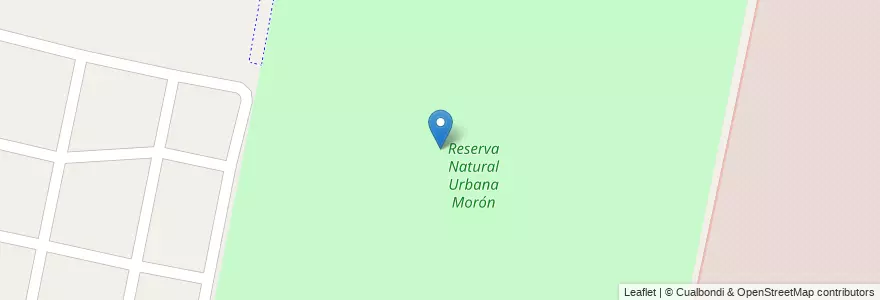 Mapa de ubicacion de Reserva Natural Urbana Morón en 阿根廷, 布宜诺斯艾利斯省, Partido De Morón, Castelar.