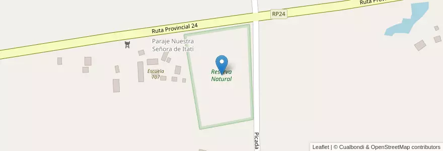 Mapa de ubicacion de Reserva Natural en 阿根廷, Misiones, Departamento General Manuel Belgrano, Municipio De Comandante Andresito.