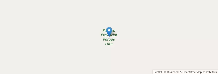 Mapa de ubicacion de Reserva Provincial Parque Luro en 阿根廷, La Pampa, Departamento Toay, Municipio De Ataliva Roca.