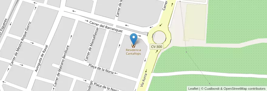 Mapa de ubicacion de Residencia Cantallops en スペイン, バレンシア州, València / Valencia, L'Horta Nord, Massamagrell.