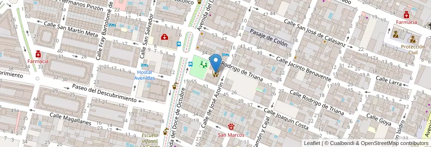 Mapa de ubicacion de Residencia de mayores San Marcos en Испания, Мадрид, Мадрид, Las Vegas, San Martín De La Vega.