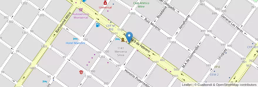 Mapa de ubicacion de Residencia Del Sol en Arjantin, Buenos Aires, Partido De San Pedro, San Pedro.
