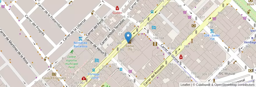 Mapa de ubicacion de Residència Estudiants Lumen en Espagne, Catalogne, Barcelone, Barcelonais, Barcelone.