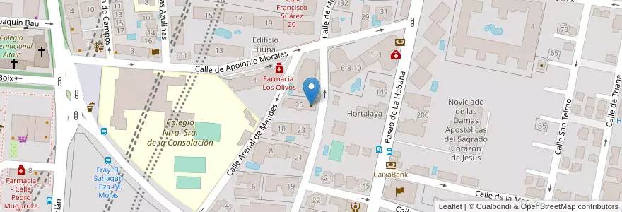 Mapa de ubicacion de Residencia para Mayores Imbea en Испания, Мадрид, Мадрид, Área Metropolitana De Madrid Y Corredor Del Henares, Мадрид.