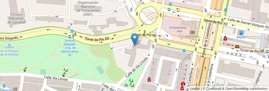 Mapa de ubicacion de Residencia para Mayores Jesús Nazareno y los Dolores en Spain, Community Of Madrid, Community Of Madrid, Área Metropolitana De Madrid Y Corredor Del Henares, Madrid.