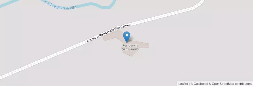 Mapa de ubicacion de Residencia San Camilo en Argentinië, Córdoba, Departamento Punilla, Pedanía Rosario, Pedanía San Antonio, Municipio De Cosquín.