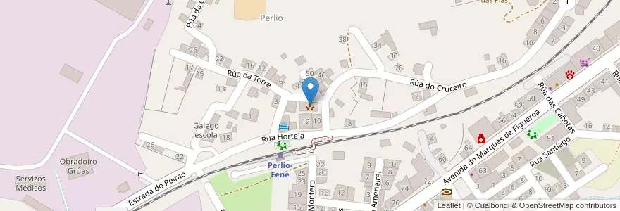 Mapa de ubicacion de Residencia Santo Estevo en Espagne, Galice, A Corogne, Ferrol, Fene.
