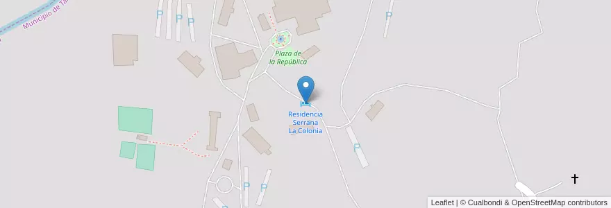 Mapa de ubicacion de Residencia Serrana La Colonia en アルゼンチン, コルドバ州, Departamento Punilla, Pedanía San Roque, Municipio De Tanti, Tanti.