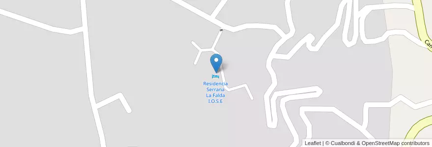 Mapa de ubicacion de Residencia Serrana La Falda I.O.S.E en アルゼンチン, コルドバ州, Departamento Punilla, Pedanía San Antonio, Municipio De La Falda.