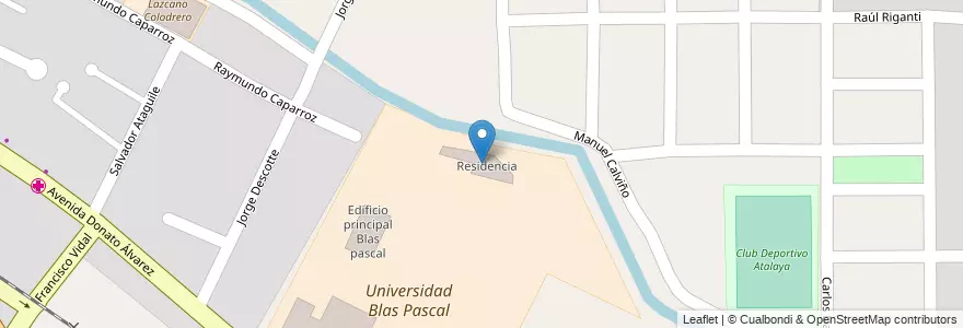 Mapa de ubicacion de Residencia en آرژانتین, Córdoba, Departamento Capital, Pedanía Capital, Córdoba, Municipio De Córdoba.