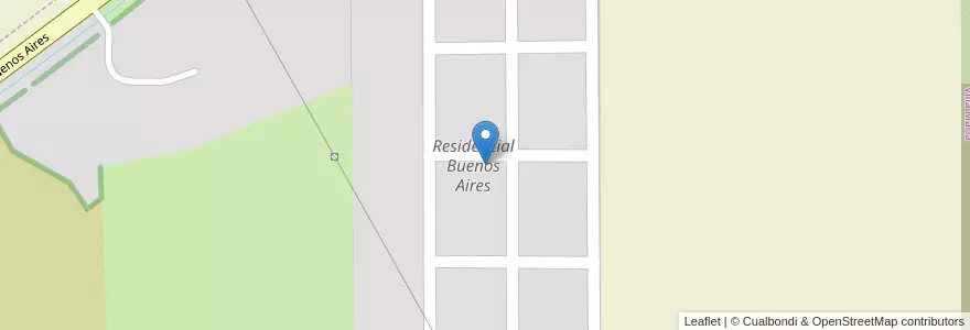 Mapa de ubicacion de Residencial Buenos Aires en Аргентина, Кордова, Departamento General San Martín, Pedanía Villa María, Municipio De Villa María, Villa María.