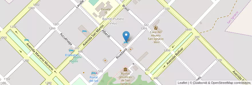Mapa de ubicacion de Residencial Doka en Argentina, Misiones, Departamento San Ignacio, Municipio De San Ignacio.