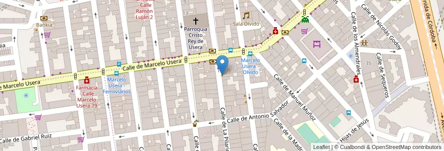 Mapa de ubicacion de Rest. La Parrila de Usera en Spagna, Comunidad De Madrid, Comunidad De Madrid, Área Metropolitana De Madrid Y Corredor Del Henares, Madrid.