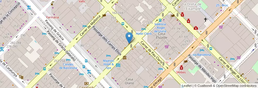 Mapa de ubicacion de Restaurant 9Reinas en Espanha, Catalunha, Barcelona, Barcelonès, Barcelona.