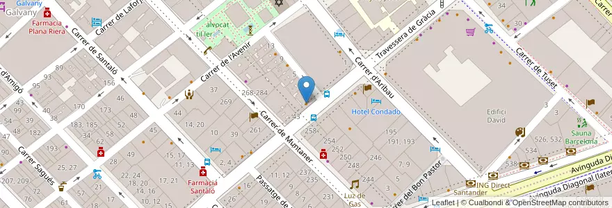 Mapa de ubicacion de Restaurant Bacab en Испания, Каталония, Барселона, Барселонес, Барселона.