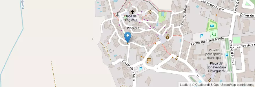 Mapa de ubicacion de Restaurant Bonavista en Espagne, Catalogne, Gérone, Bas-Ampurdan, Pals.