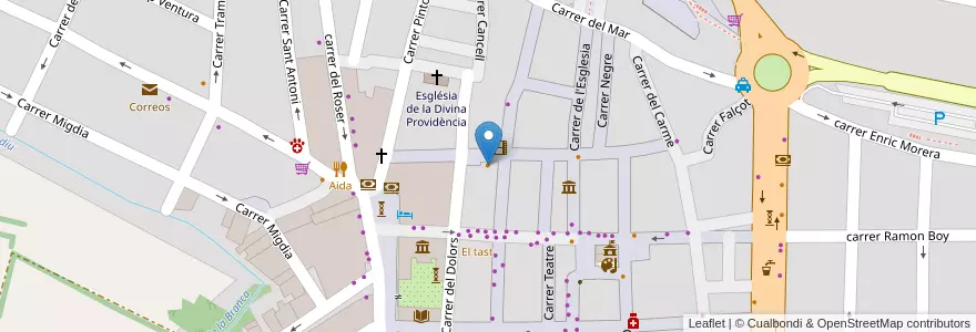 Mapa de ubicacion de Restaurant Can Carcan en España, Catalunya, Girona, Baix Empordà.