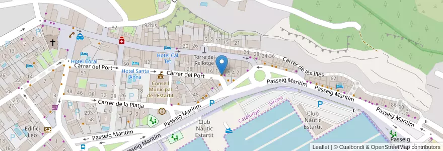Mapa de ubicacion de Restaurant Can Dalfò en Spanien, Katalonien, Girona, Niederampurien, Torroella De Montgrí.