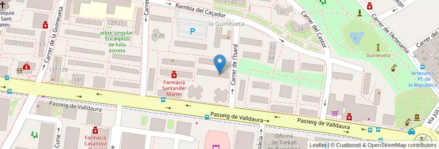 Mapa de ubicacion de Restaurant Casa Castro en Испания, Каталония, Барселона, Барселонес, Барселона.