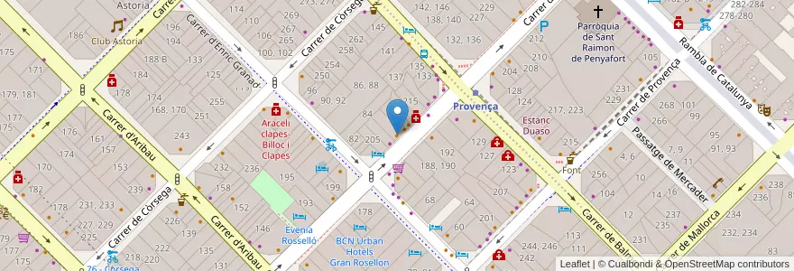 Mapa de ubicacion de Restaurant Cercle d'Amics en Espanha, Catalunha, Barcelona, Barcelonès, Barcelona.
