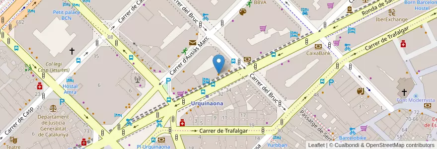 Mapa de ubicacion de Restaurant Corea en 스페인, Catalunya, Barcelona, Barcelonès, 바르셀로나.