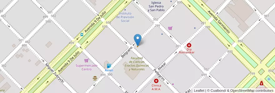 Mapa de ubicacion de Restaurant del Tio en アルゼンチン, ミシオネス州, Departamento Apóstoles, Municipio De Apóstoles, Apóstoles.