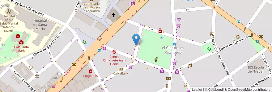 Mapa de ubicacion de Restaurant Duc en اسپانیا, Catalunya, لریدا, Segrià, لریدا.