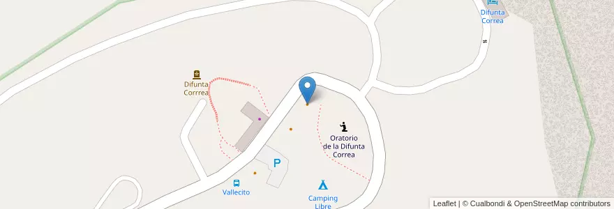 Mapa de ubicacion de Restaurant "El Algarrobo" en Arjantin, San Juan, Şili, Caucete.