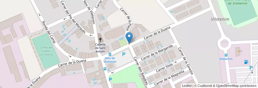 Mapa de ubicacion de Restaurant El Pa Volador en Sepanyol, Catalunya, Girona, Alt Empordà, Figueres.
