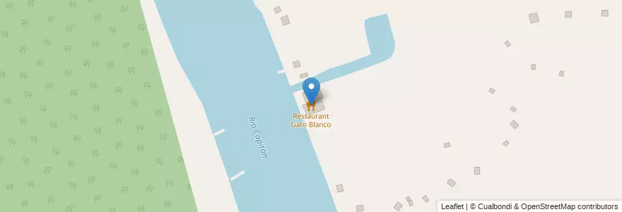Mapa de ubicacion de Restaurant Gato Blanco en アルゼンチン, ブエノスアイレス州, Partido De Tigre, Primera Sección.