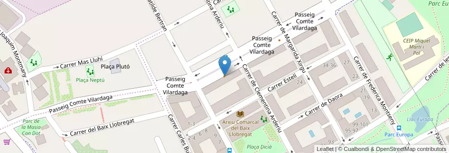 Mapa de ubicacion de Restaurant Japonès Xiang en 西班牙, Catalunya, Barcelona, Baix Llobregat, Sant Feliu De Llobregat.