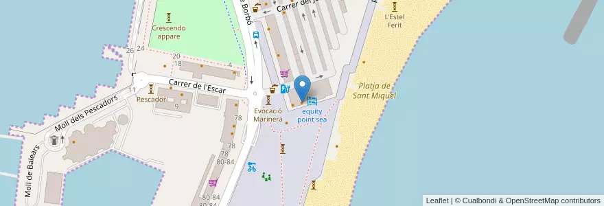 Mapa de ubicacion de Restaurant Kaiku en Sepanyol, Catalunya, Barcelona, Barcelonès, Barcelona.
