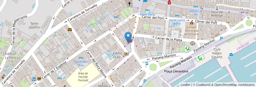 Mapa de ubicacion de Restaurant La Torradeta en Sepanyol, Catalunya, Girona, Baix Empordà, Torroella De Montgrí.