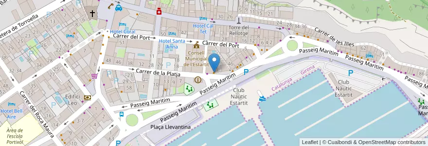 Mapa de ubicacion de Restaurant Marina en Sepanyol, Catalunya, Girona, Baix Empordà, Torroella De Montgrí.