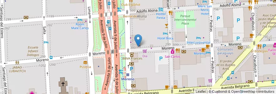 Mapa de ubicacion de Restaurant Parrilla, Montserrat en Argentinien, Ciudad Autónoma De Buenos Aires, Comuna 1, Buenos Aires.