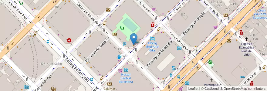 Mapa de ubicacion de Restaurant Portolés en Espagne, Catalogne, Barcelone, Barcelonais, Barcelone.