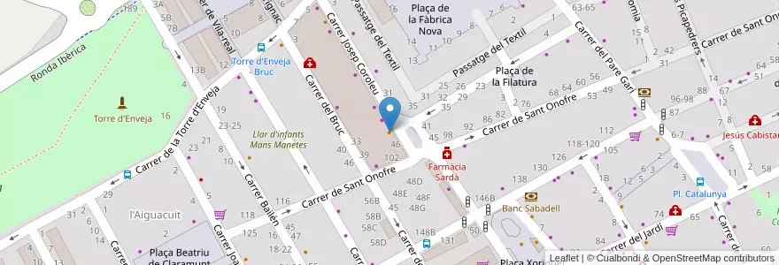 Mapa de ubicacion de Restaurant Torres I en Espanha, Catalunha, Barcelona, Garraf, Vilanova I La Geltrú.